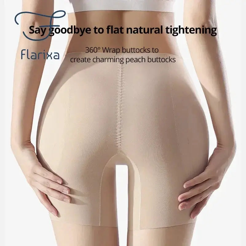 Flarixa Seamless High Waist Butt Lifter Shorts Tummy Control
