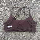 Breathable Spaghetti Strap Sports Bra Cross Back
