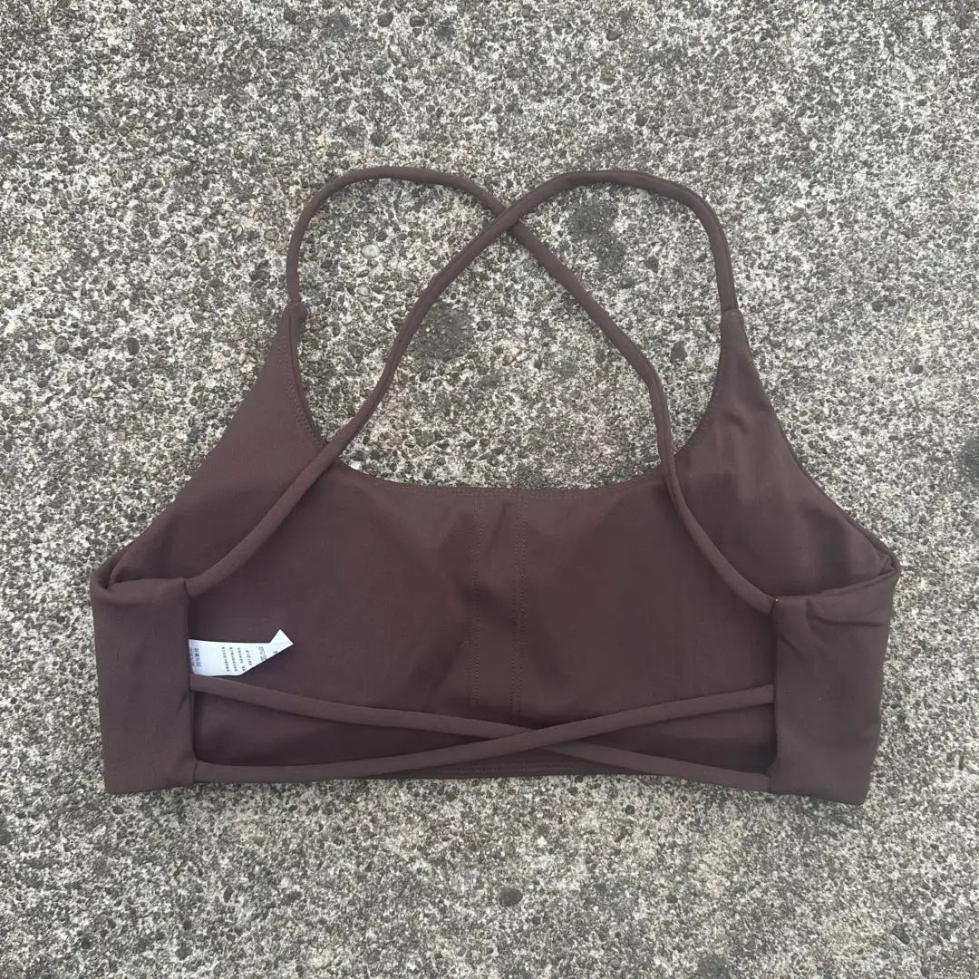 Breathable Spaghetti Strap Sports Bra Cross Back — product view 10