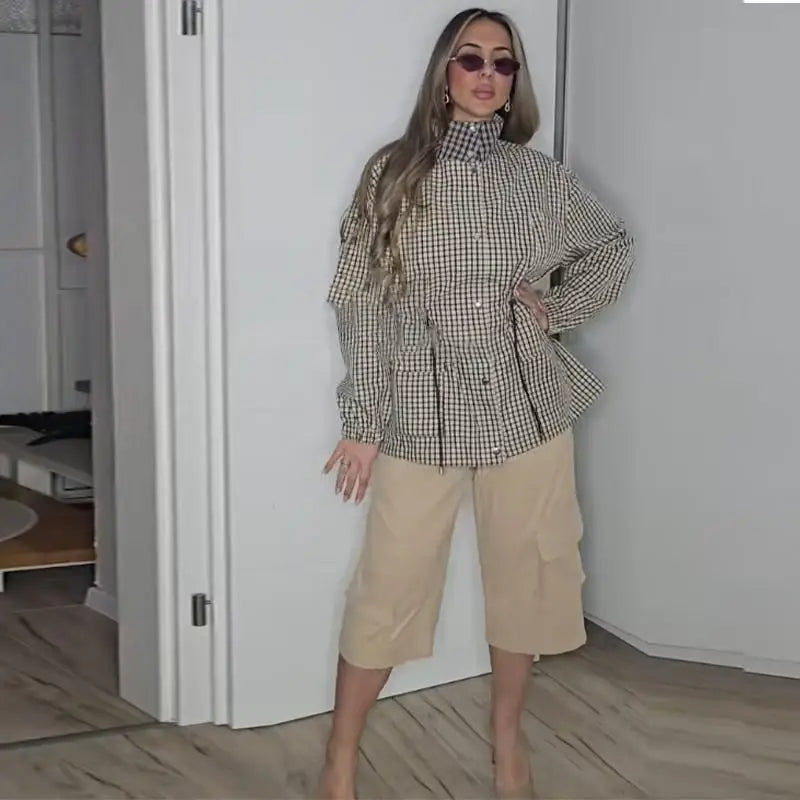 Button Stretch Fashion Jacket
