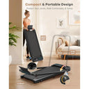 Portable Desk Treadmill With Handlebar 320Lb Incline Foldable