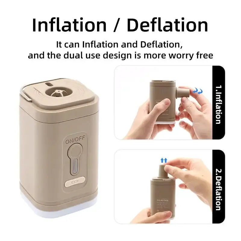 Portable Wireless Electric Air Pump Inflator Deflator Pumps - OurLum.com