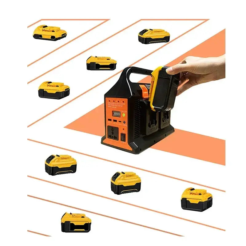 Portable 300W Inverter For 18V Battery Tools Outdoor Use