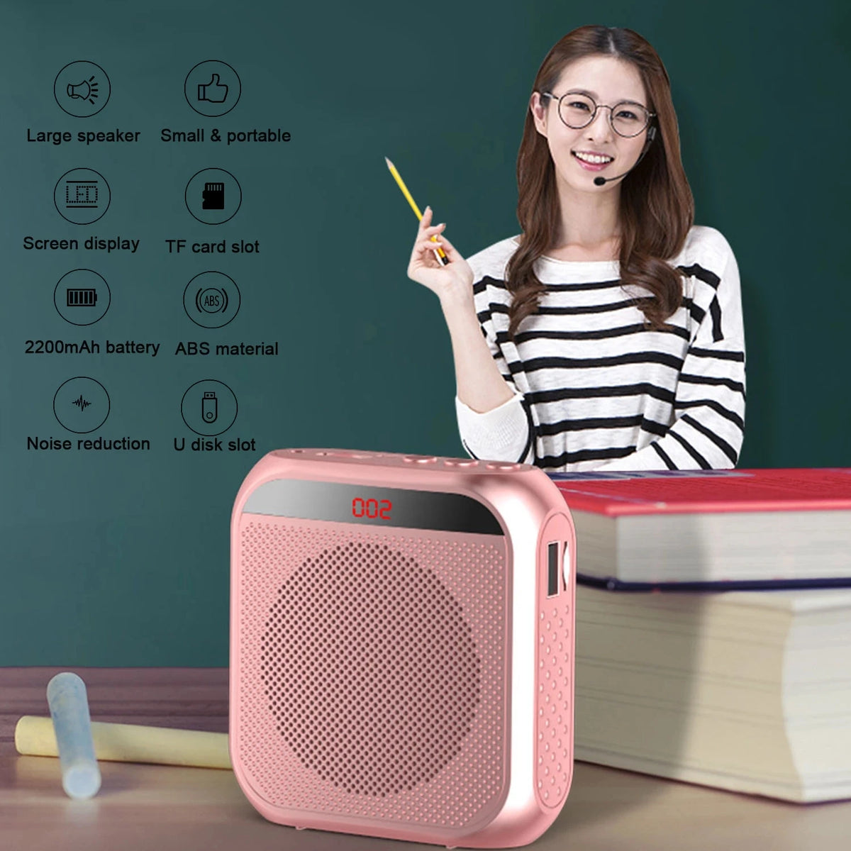 Portable Adjustable Voice Amplifier Speaker