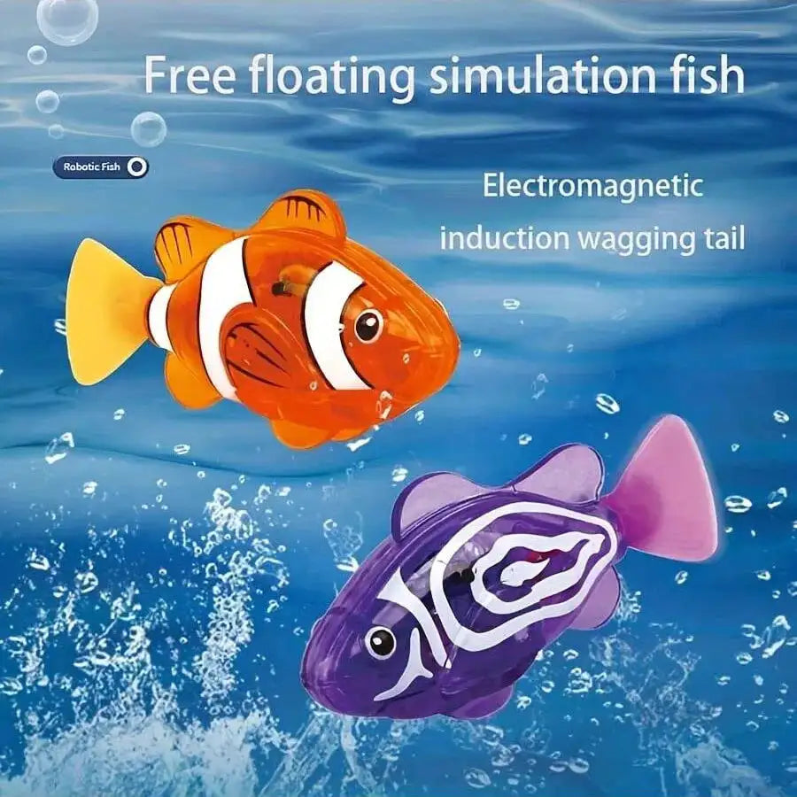 Light-Sensing Robotic Pet Clownfish – Realistic Electric Swimming Fish, Aquarium Decoration, Cat-Teasing Robotic Fish, Artificia
