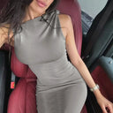 Slim Fit Maxi Dress For Summer Parties