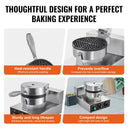 SucceBuy Commercial Waffle Maker Round