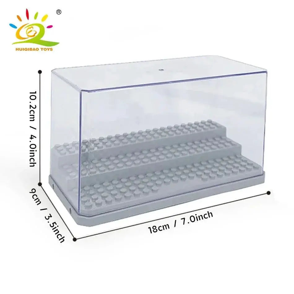 Model Display Case For Building Blocks And Figures