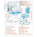 Adjustable Kids Study Desk Set