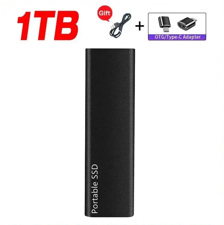 Portable 2TB External SSD Drive With Fast USB Connectivity