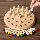 Wooden Memory Match Chess Game Educational Toy For All Ages