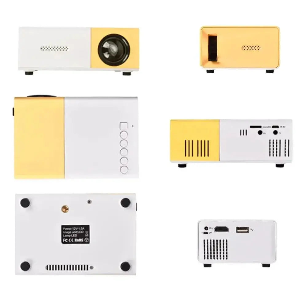 Salange YG300 Mini LED Projector 1000 Lumens USB HDMI