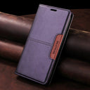 Magnetic Leather Case - Secure Wallet Flip