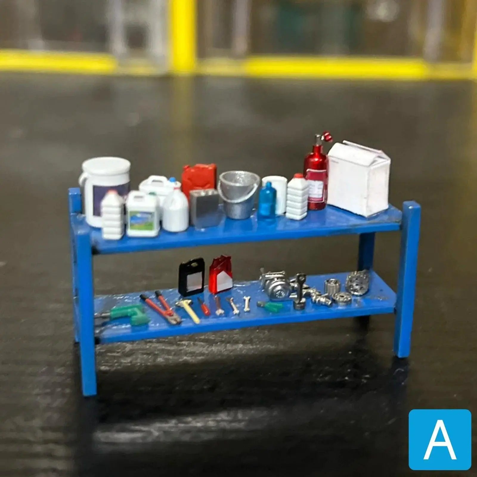1/64 Scale Diorama Tool Rack Model Car Repair Tools Accessories - OurLum.com