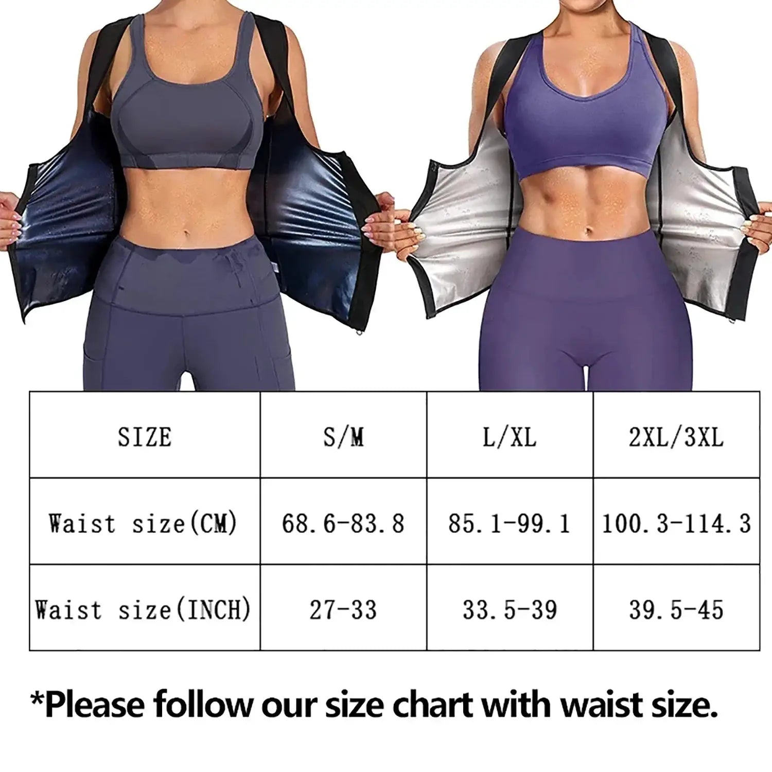Thermo Sweat Shaper Vest for Women Waist Trainer Sauna