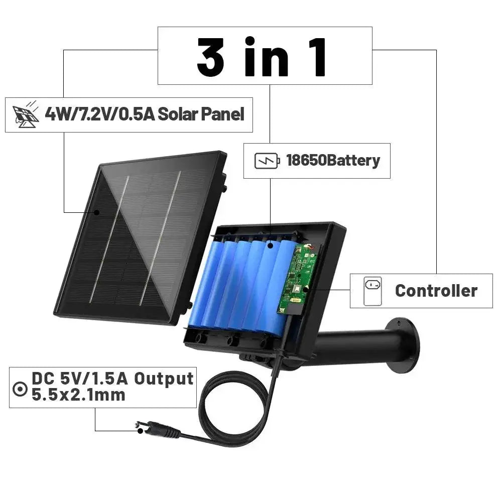 Solar Panel Charger For Security Cameras Reliable Power