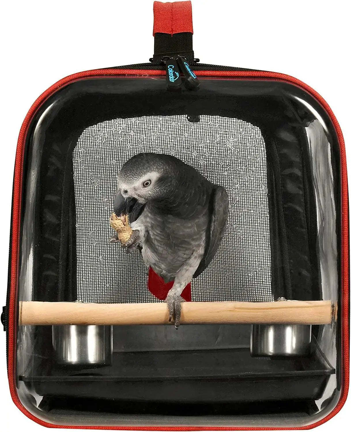 BirdGo Carrier Backpack With Stand For Parrot Travel Cage