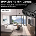 5MP WIFI Mini Camera HD Built-in Battery Human Tracking IP Remote Monitoring Camcorders IR Night Vision Body Protable Camera
