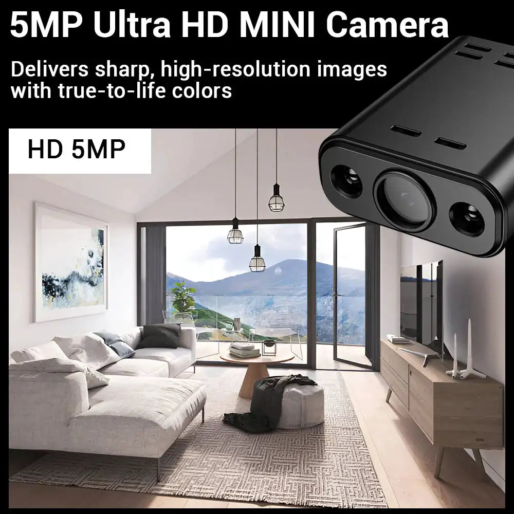 5MP WIFI Mini Camera HD Built-in Battery Human Tracking IP Remote Monitoring Camcorders IR Night Vision Body Protable Camera