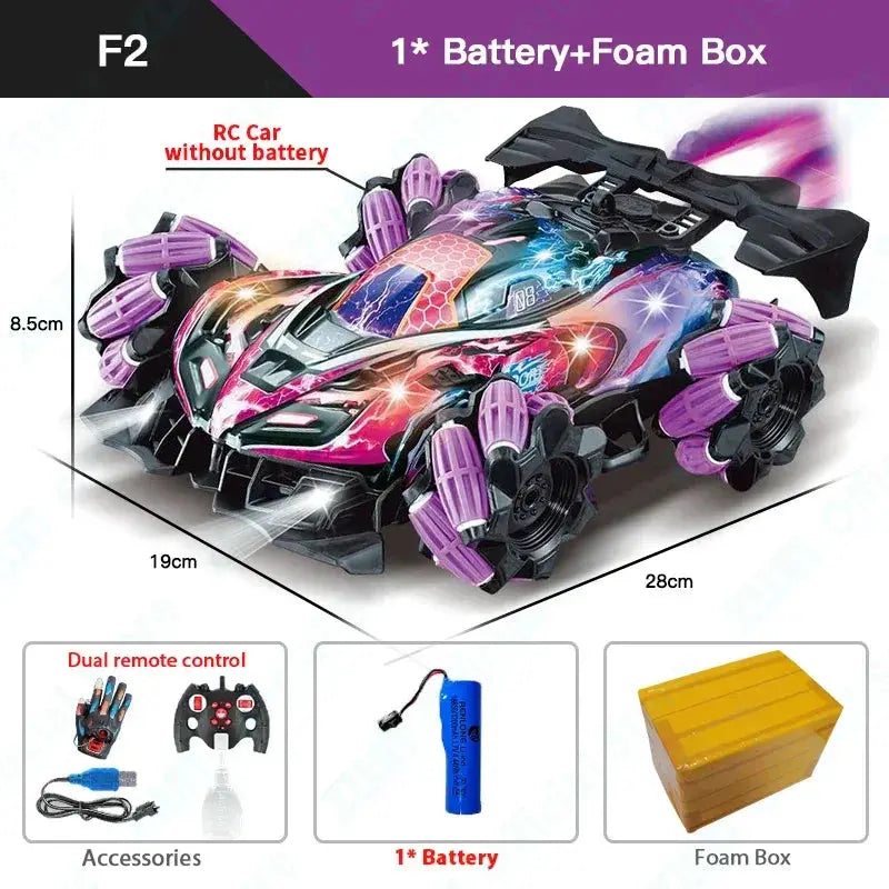 ZWN F1 RC Drift Car With Music LED Lights 24G Remote