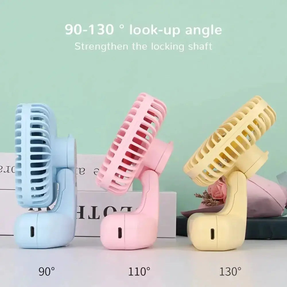 Desktop Small Fan Mini Handheld USB Three Speed Cool Air - OurLum.com