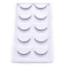 Crisscross 3D Faux Mink Eyelashes Set - 5 Pairs Glamorous