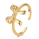 Sterling Silver Ring Gold Color