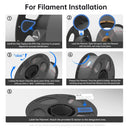 ANYCUBIC 10KG Refill PLA Filament 3D Printer 1.75mm Spooless Plastic Rubber Filament Material For FDM 3D Printer for Kobra 3 S1C