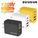4 Port Usb C Adapter - 120W Ultra Charge