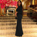 Event-Ready Draped Maxi Dress for Women