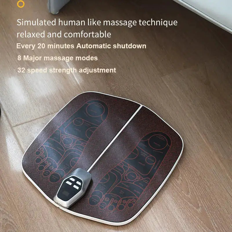 JYouCare Portable EMS Foot Massager pad Acupoint Massage Improve Blood Circulation USB charge fatigue relief Muscle Stimulation