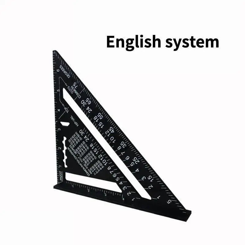 7 Inch Triangle Ruler For Precise Measurements And Angles