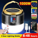 IPX6 Solar Camping Lantern With Power Bank Remote