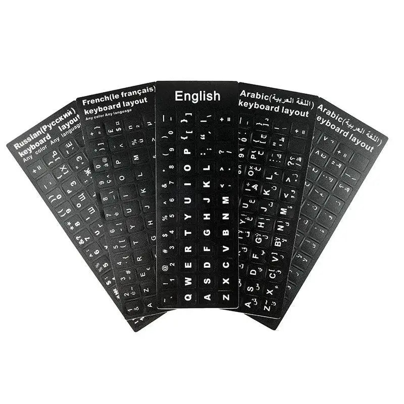 Multilingual Keyboard Stickers for Easy Multilingual Typing