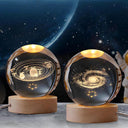 3D LED Night Light: USB Lamp with Galactic Solar System Design for Kids