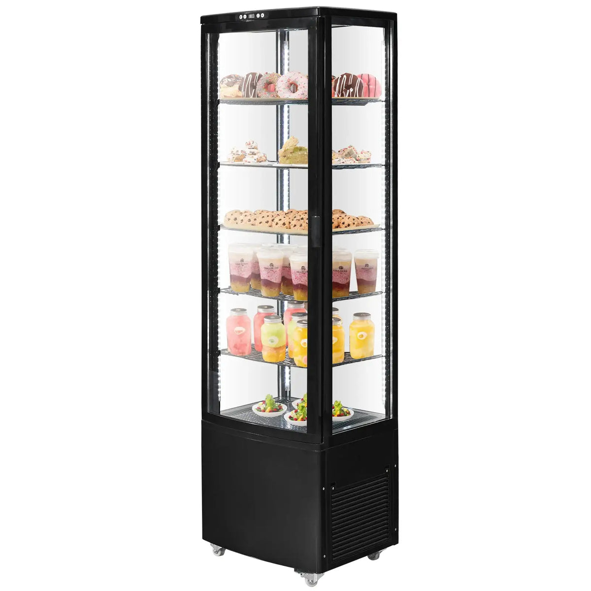 SucceBuy cft Refrigerated Display Case Large Commercial Pastry — product view 1