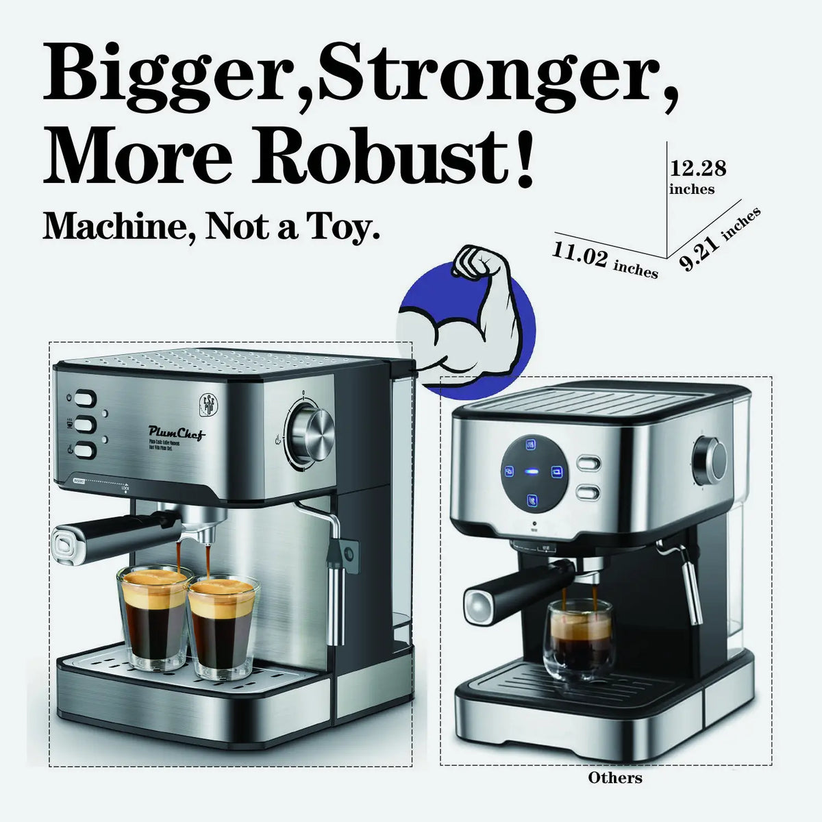 Espresso Machine Professional Compact Homehold Coffee — product view 2