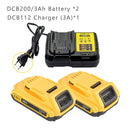 20V 3000mAh DCB200 Li-ion Battery and Charger for Power Tools