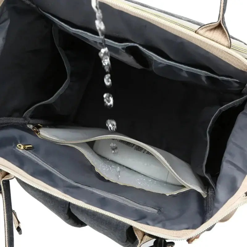 USB Mummy Bag Diaper Bag Backpack Waterproof Large Capacity