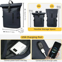 HK 15.6 Laptop Backpack Anti Theft USB