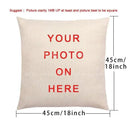 Linen Pet Pillow Covers for Family Logo