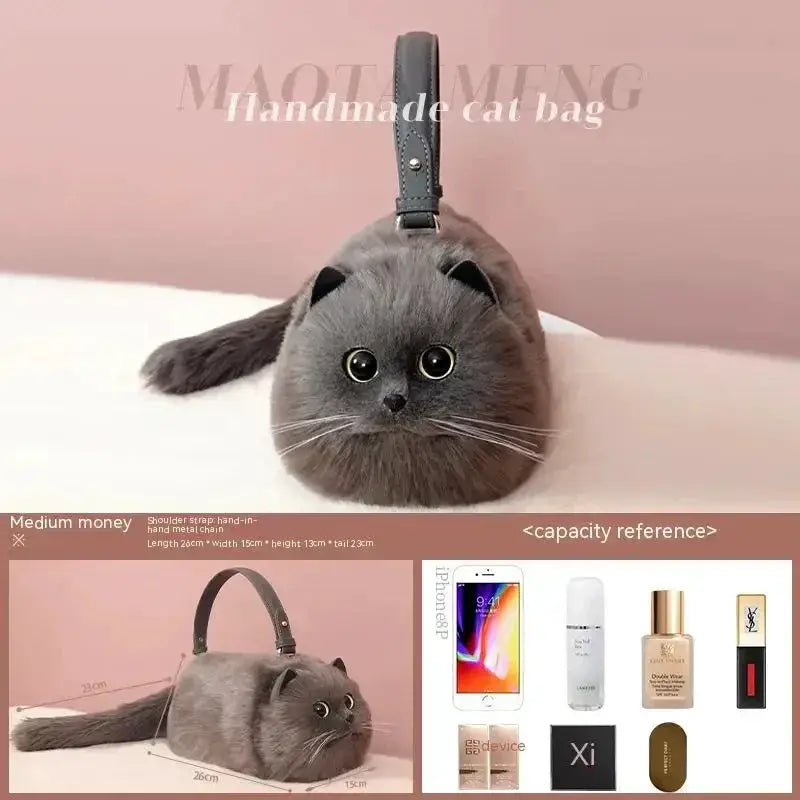 Lightweight Plush Cat Bag for School — product view 20