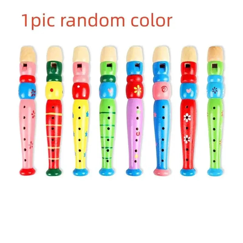 Cartoon Short Flute For Kids 6 Hole Woodwind Instrument