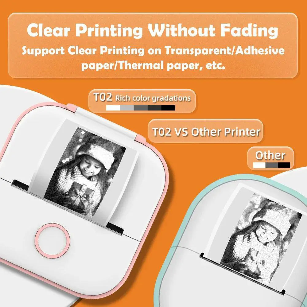 Phomemo T02 Bluetooth Thermal Printer for Compact Labeling
