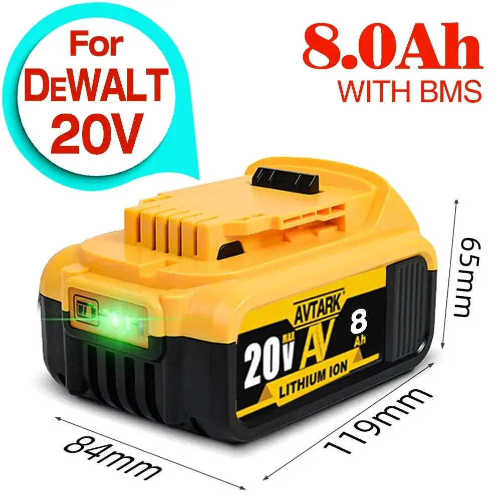 20V 6.0Ah MAX Battery Replacement Compact Reliable Power