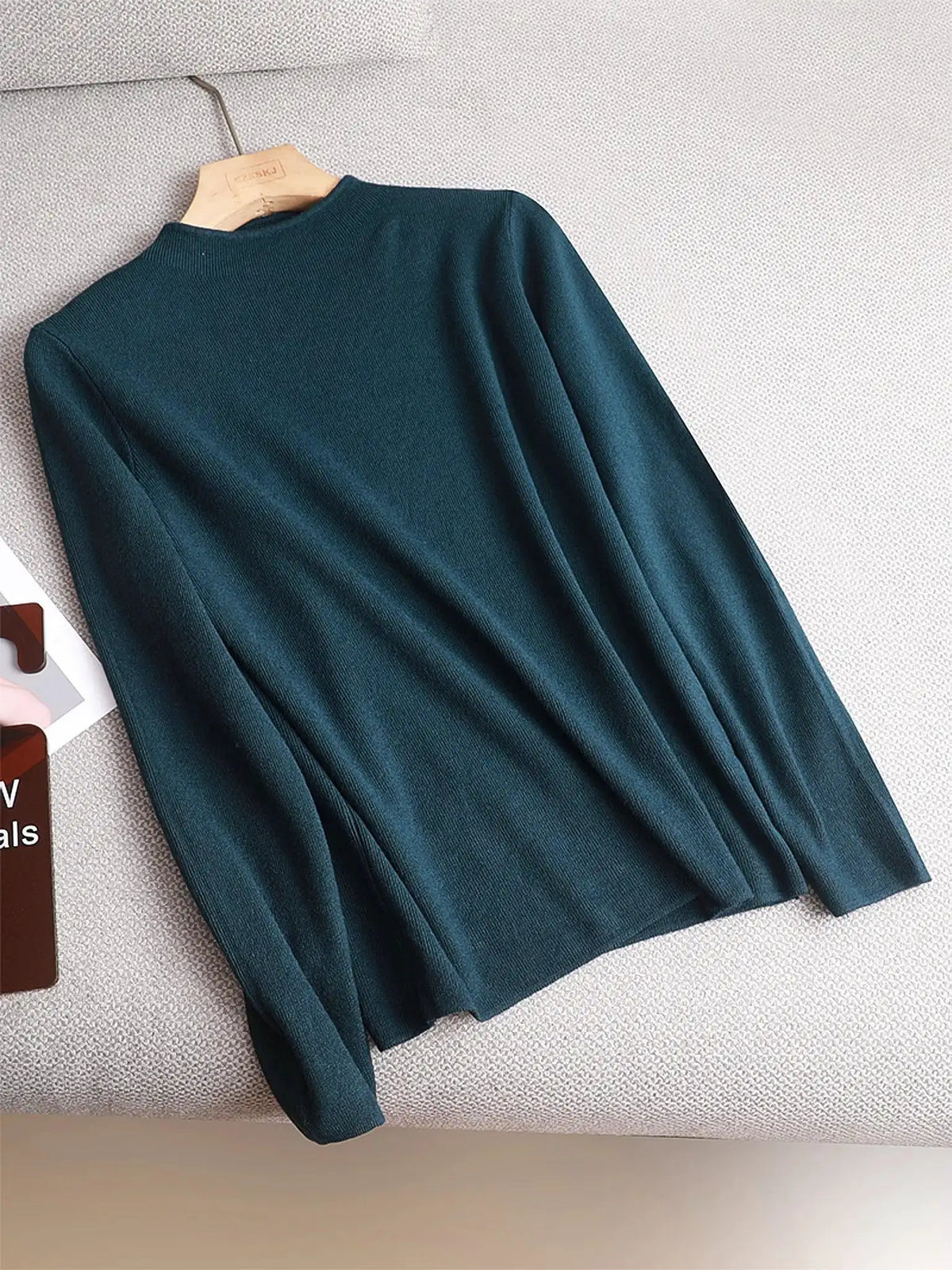 Flattering Mock-Neck Sweater for Work — product view 8