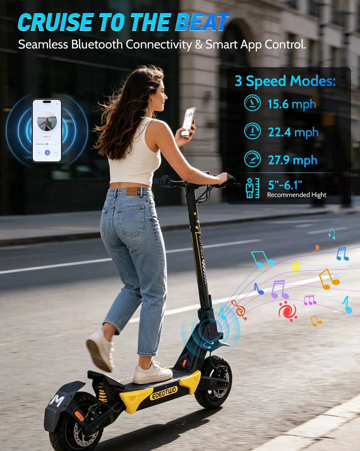 Eoeotwo Electric Scooter Long Range — product view 8