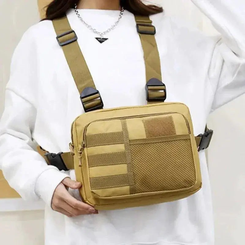Unisex Tactical Chest Rig Bag Waterproof Oxford Backpack