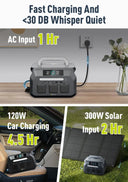 Quiet 800W Portable Power Station