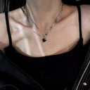 Zircon Star Pendant Necklace Elegant Fashion Jewelry